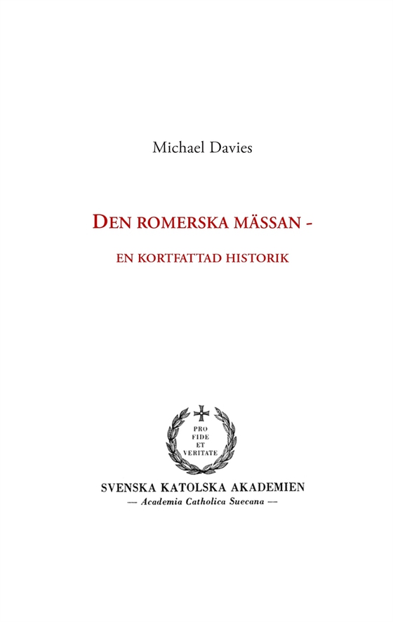 Den romerska mässan: en kortfattad historik