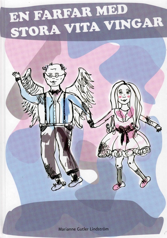 En farfar med stora vita vingar