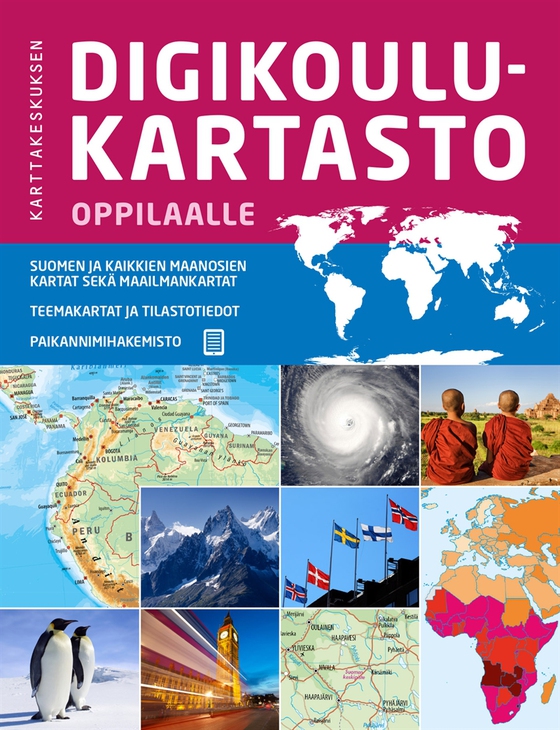 Karttakeskuksen digikoulukartasto oppilaalle