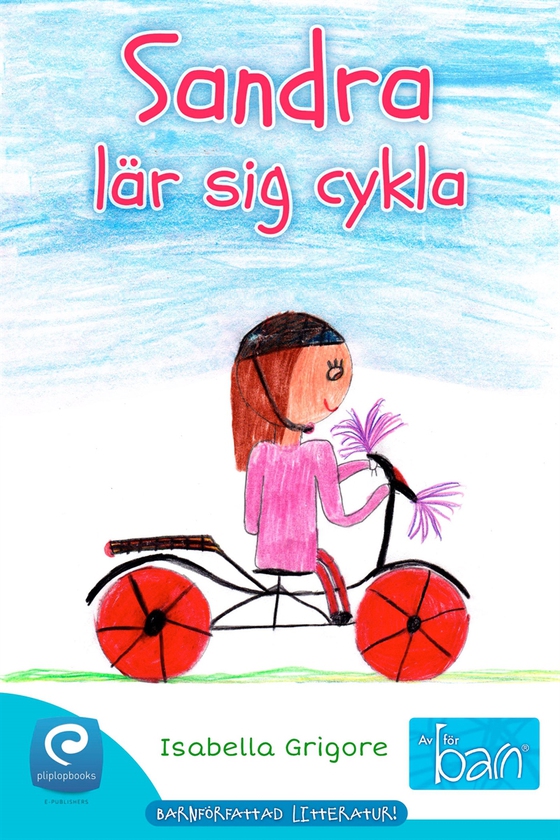 Sandra lär sig cykla