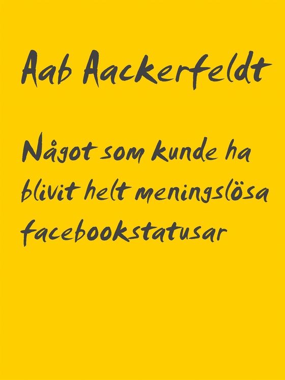 Något som kunde ha blivit helt meningslösa facebookstatusar: Del 2, oktober 2017