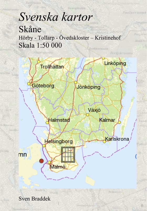 Svenska kartor. Hörby - Tollarp - Övedskloster – Kristinehof (Skåne)