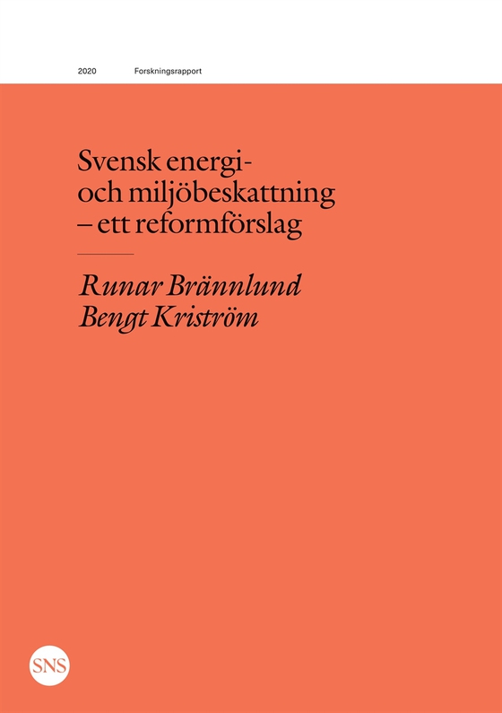 Svensk energi- och miljöbeskattning - ett reformförslag