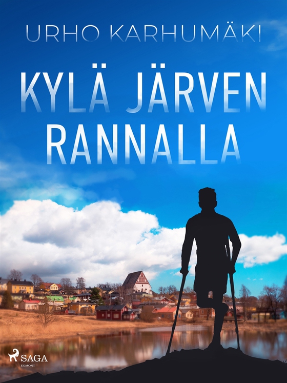 Kylä järven rannalla