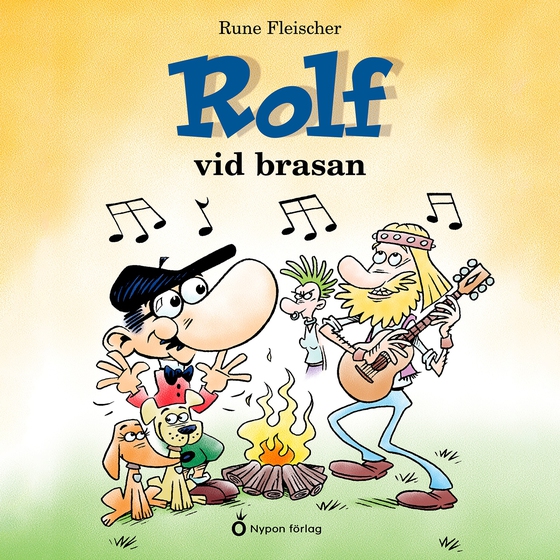 Rolf vid brasan