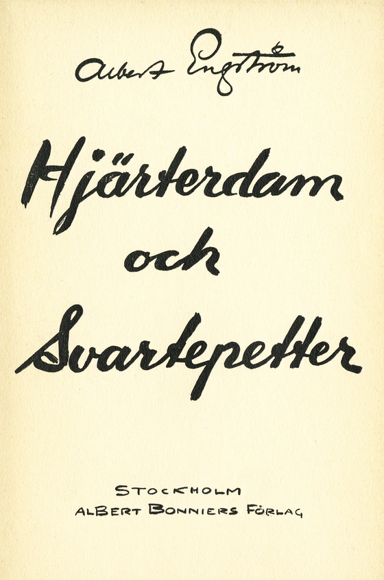 Hjärterdam och Svartepetter (e-bok) av Albert Engström