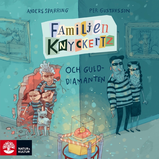 Familjen Knyckertz och gulddiamanten (ljudbok) av Anders Sparring