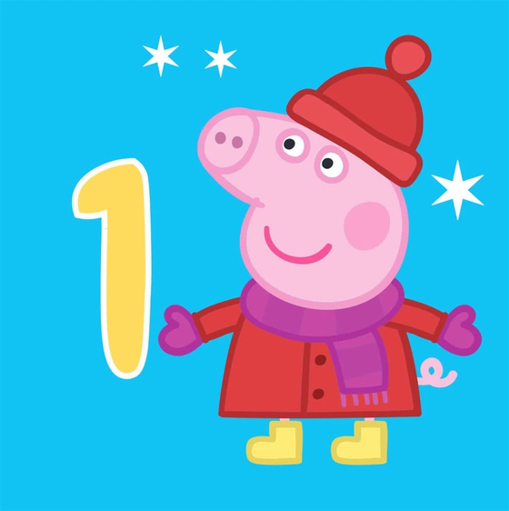 Greta Gris adventskalender bok 1 (Läs & lyssna)