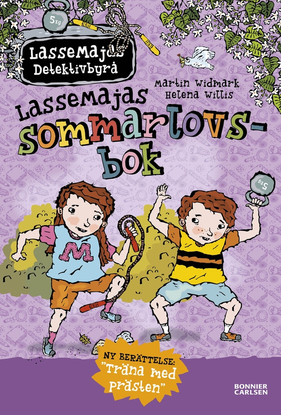 LasseMajas sommarlovsbok. Träna med Prästen (e-bok) av Martin Widmark