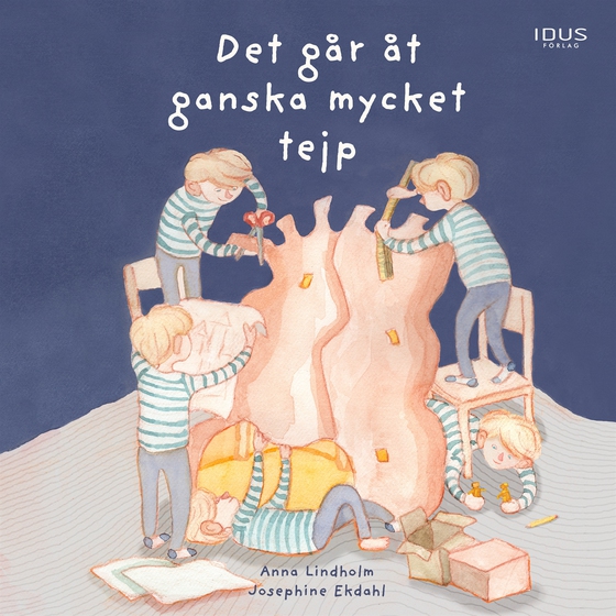 Det går åt ganska mycket tejp
