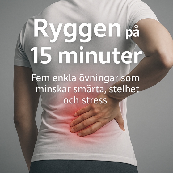 Ryggen på 15 minuter. Ett kort träningsprogram med fem övningar som minskar smärta, stelhet och stress