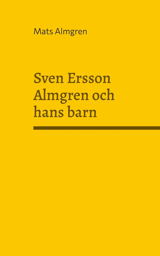Sven Ersson Almgren och hans barn