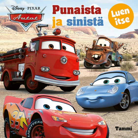 Disney Pixar Autot. Punaista ja sinistä. Luen itse