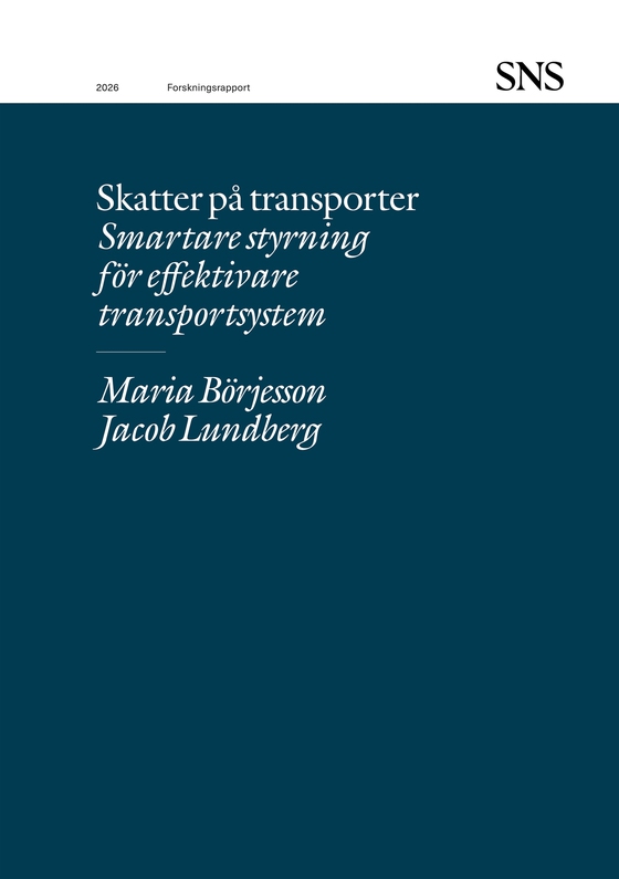 Skatter på transporter: Smartare styrning för effektivare transportsystem