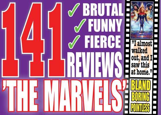 141 Brutal Reviews of ”The Marvels” – A compilation from the youtubers Critical Vikings