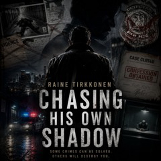 Chasing his own shadow